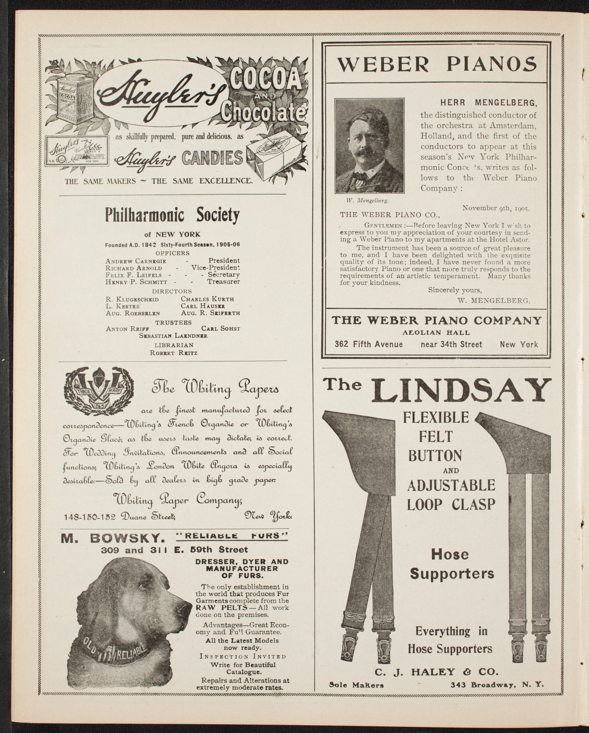 Russian Symphony Society of New York, February 25, 1906, program page 6