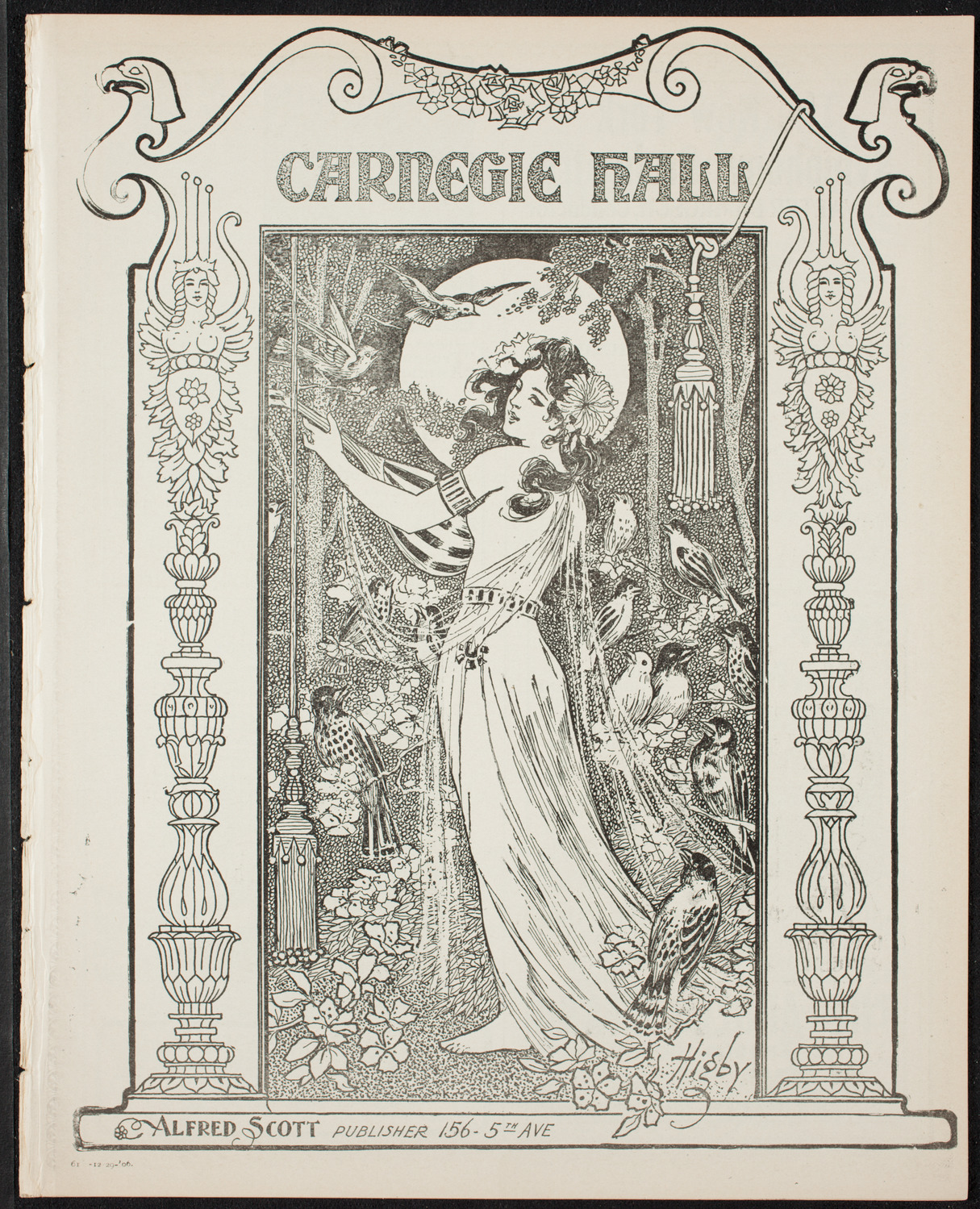 New York Symphony Orchestra, December 29, 1906, program page 1