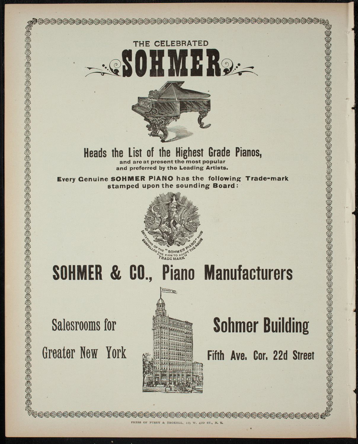 Jeanette Robinson Murphy, April 22, 1899, program page 8