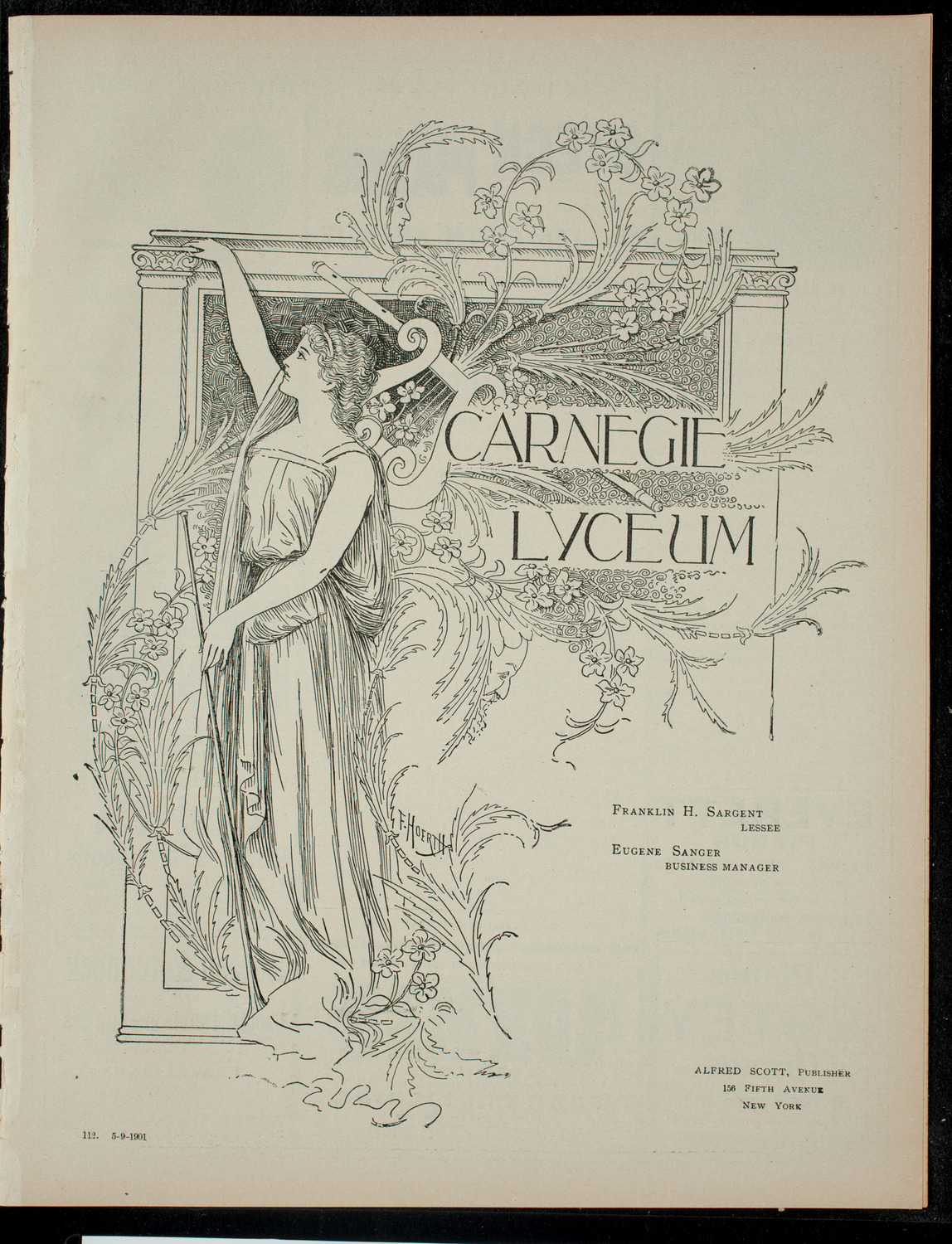 Recital by Advanced Pupils of J. Armour Galloway, May 9, 1901, program page 1