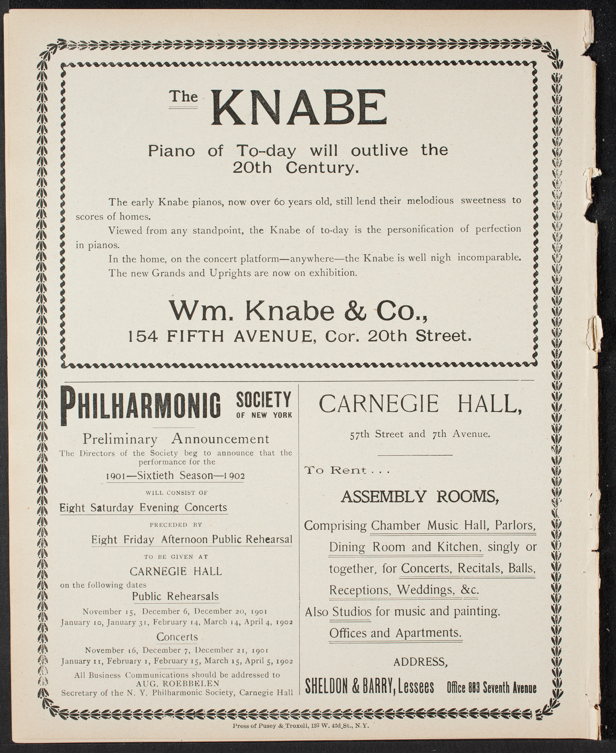 Anniversary Program of Mount Olivet Baptist Church, May 5, 1901, program page 8