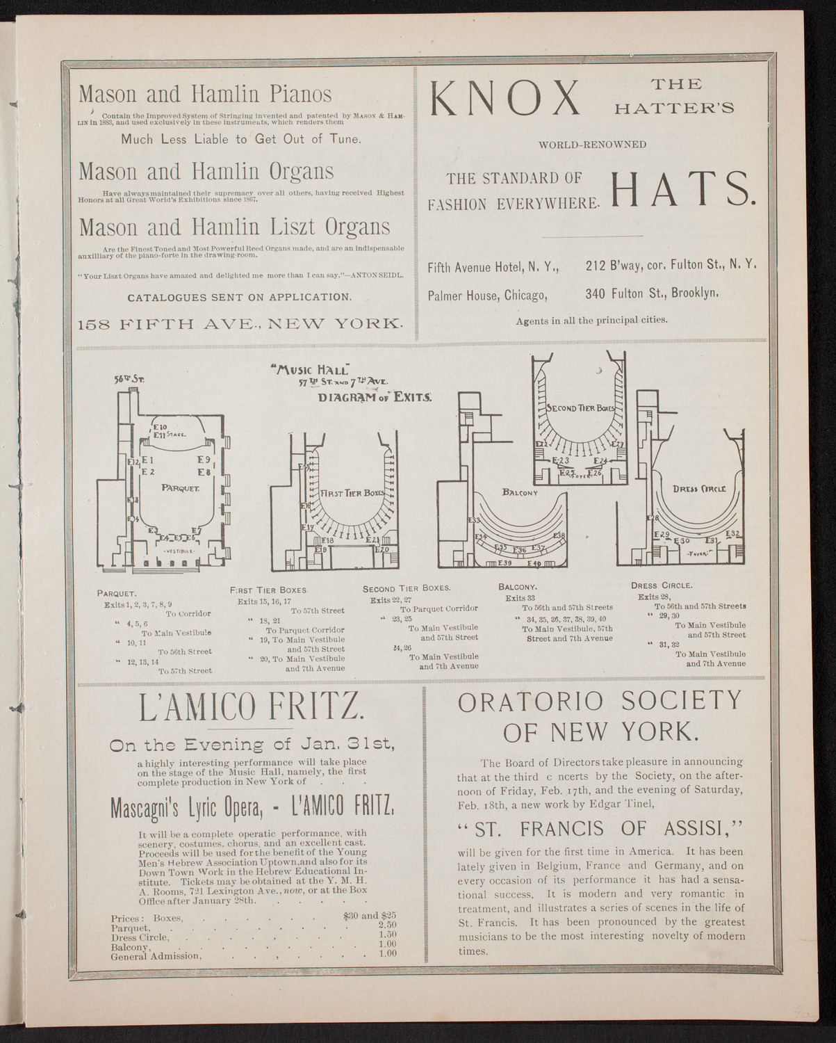 New York Symphony Orchestra, January 6, 1893, program page 3