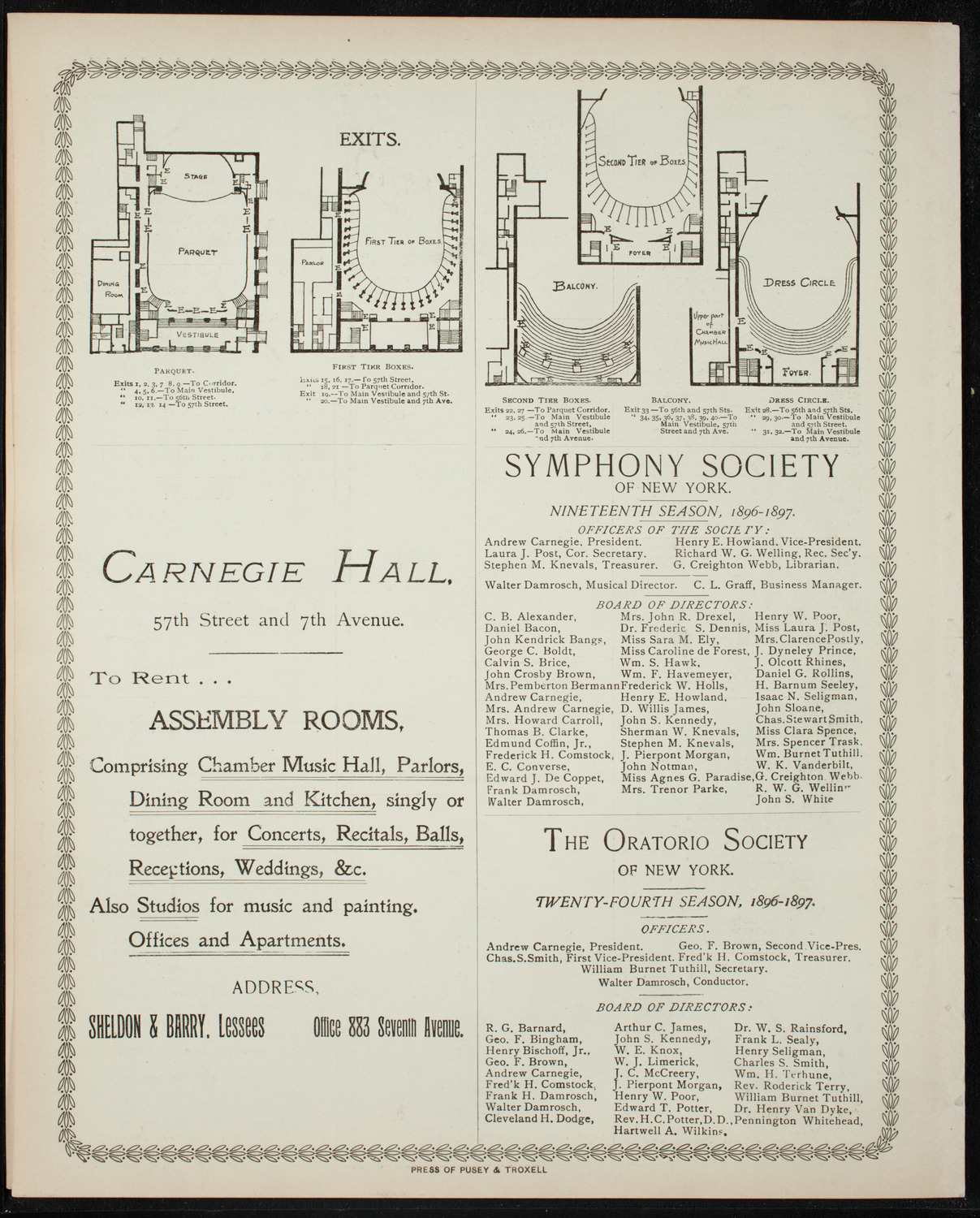 Mendelssohn Glee Club, March 30, 1897, program page 8