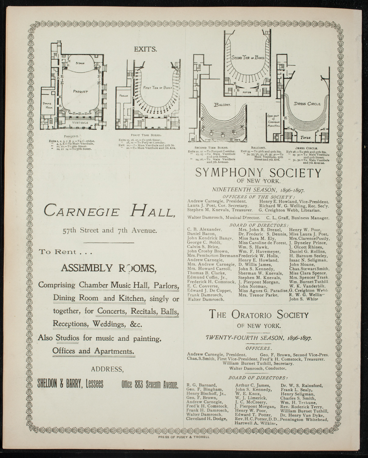 Lecture by William Jennings Bryan, February 26, 1897, program page 8