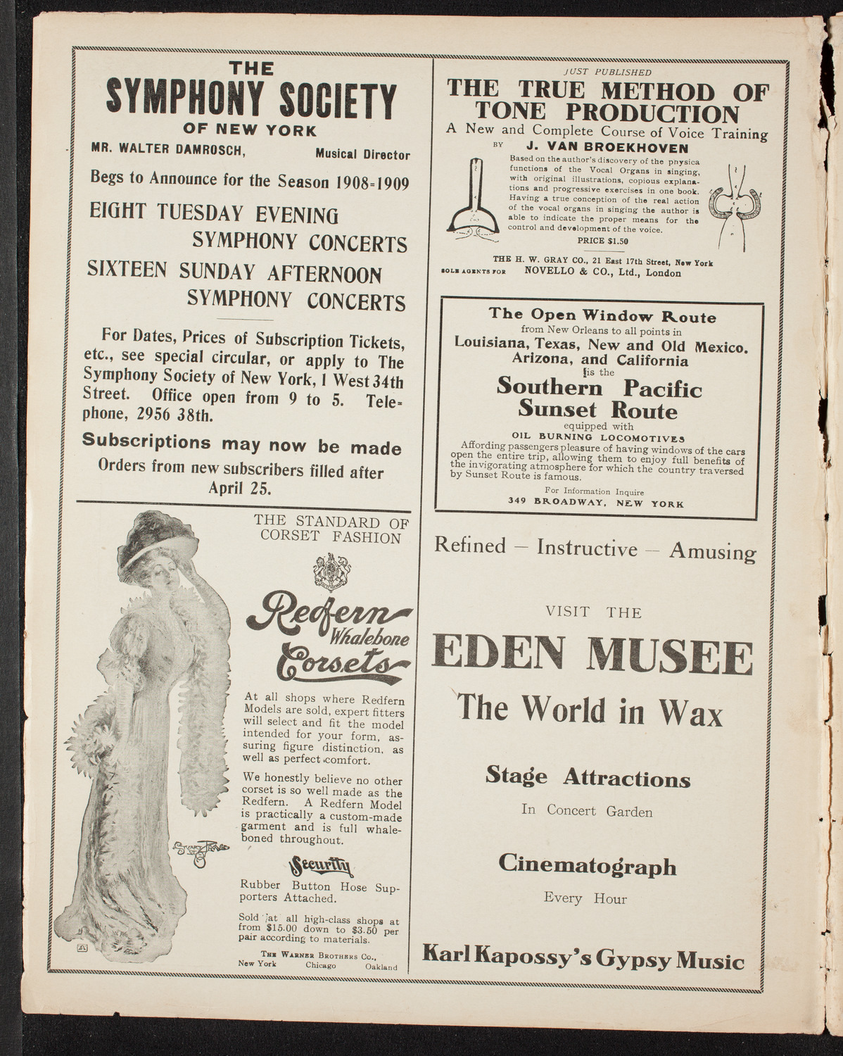 Graduation: College of St. Francis Xavier, June 15, 1908, program page 2