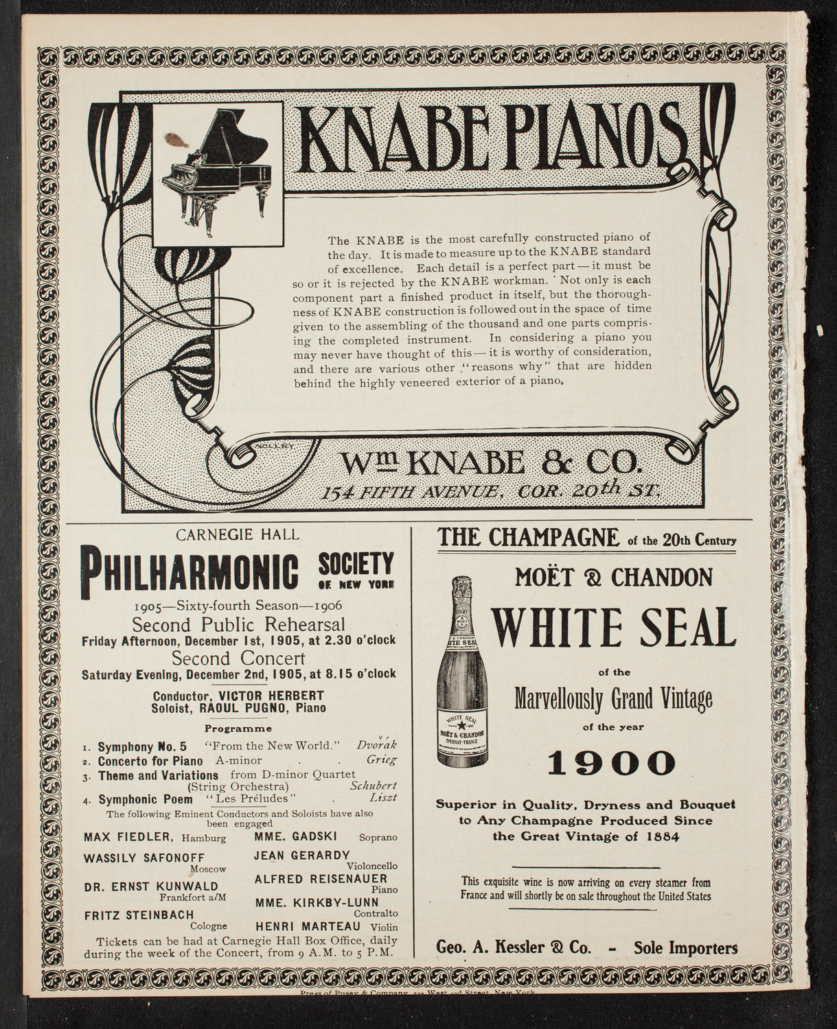 250th Anniversary of the Settlement of the Jews in the United States 1605-1905, November 30, 1905, program page 12
