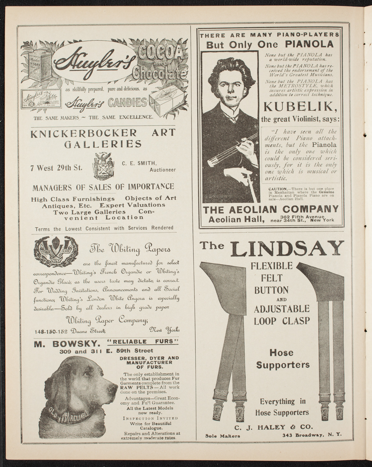 Men's Mass Meeting/ New York Festival Chorus and Orchestra, May 6, 1906, program page 6