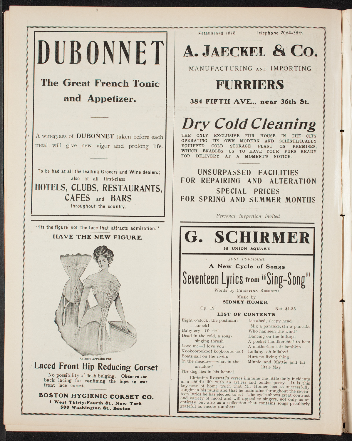 Vladimir de Pachmann, Piano, April 4, 1908, program page 8