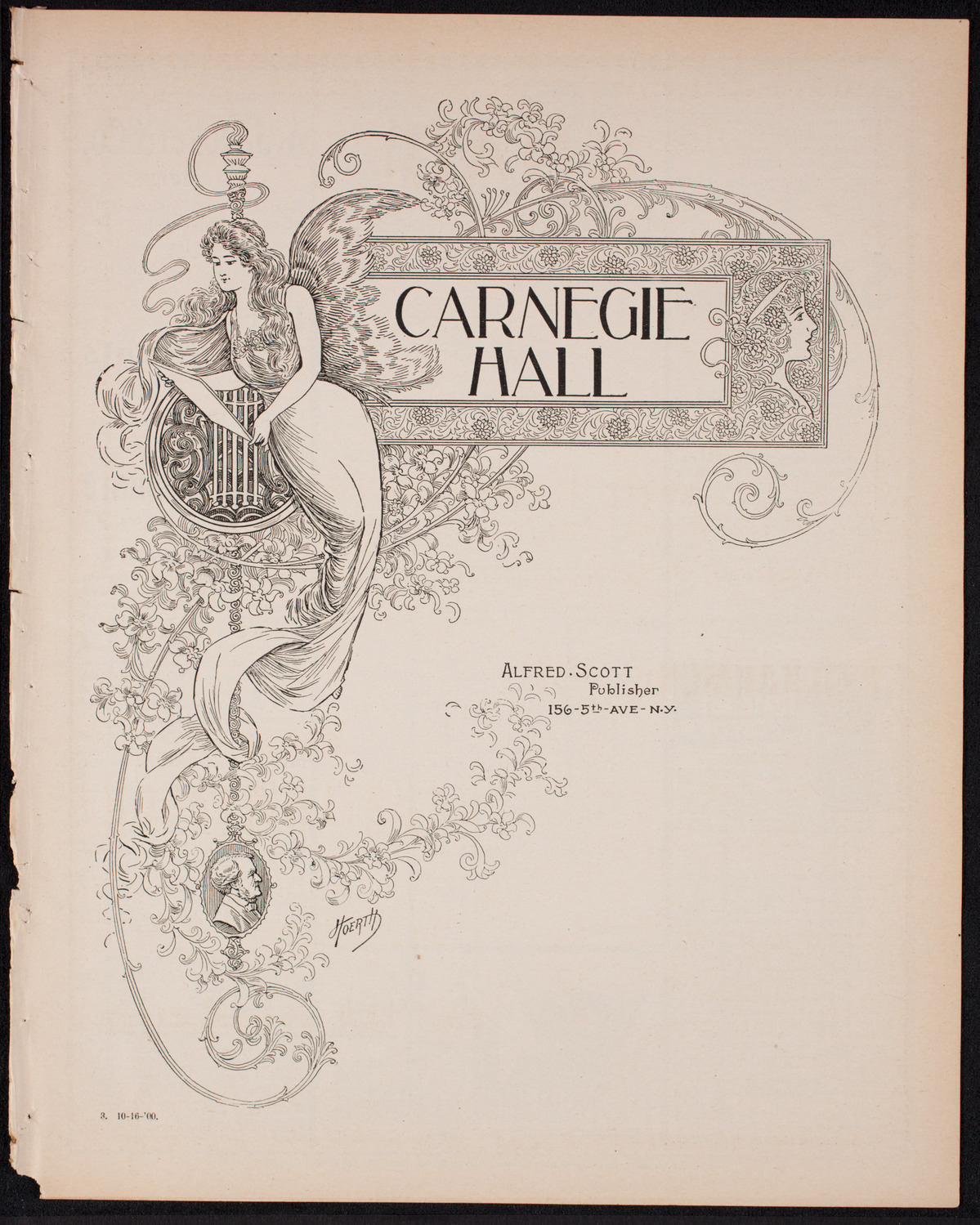 Lillian Blauvelt and Orchestra, October 16, 1900, program page 1