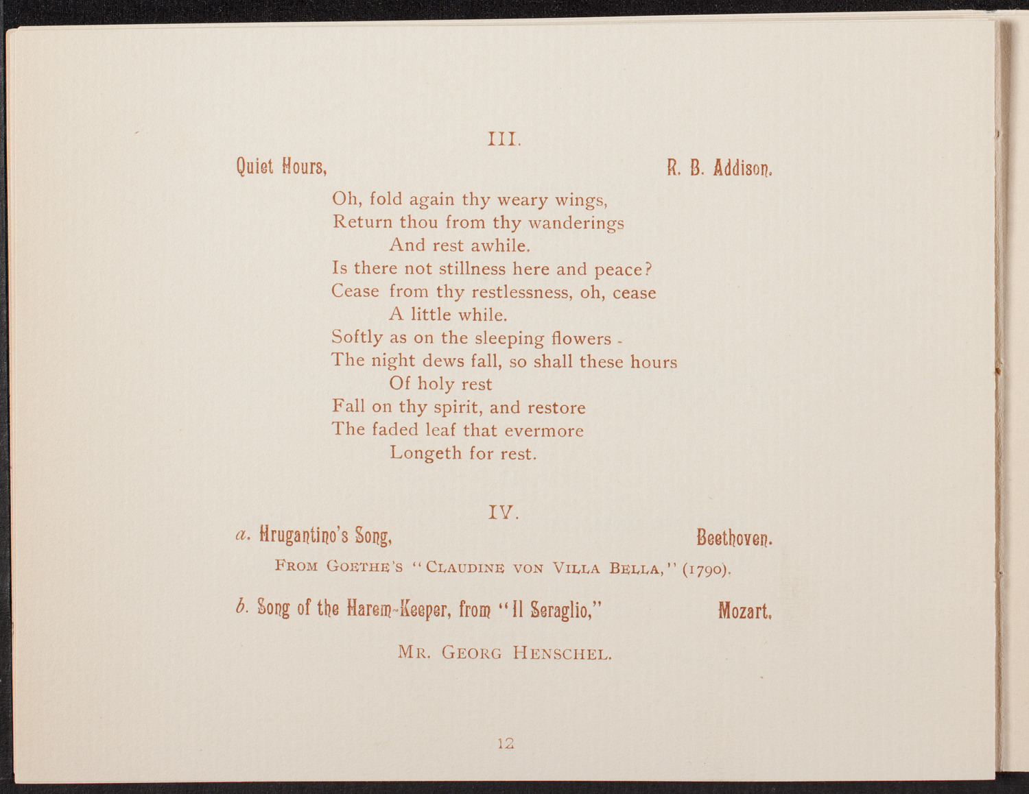 Rubinstein Club, April 21, 1892, program page 13