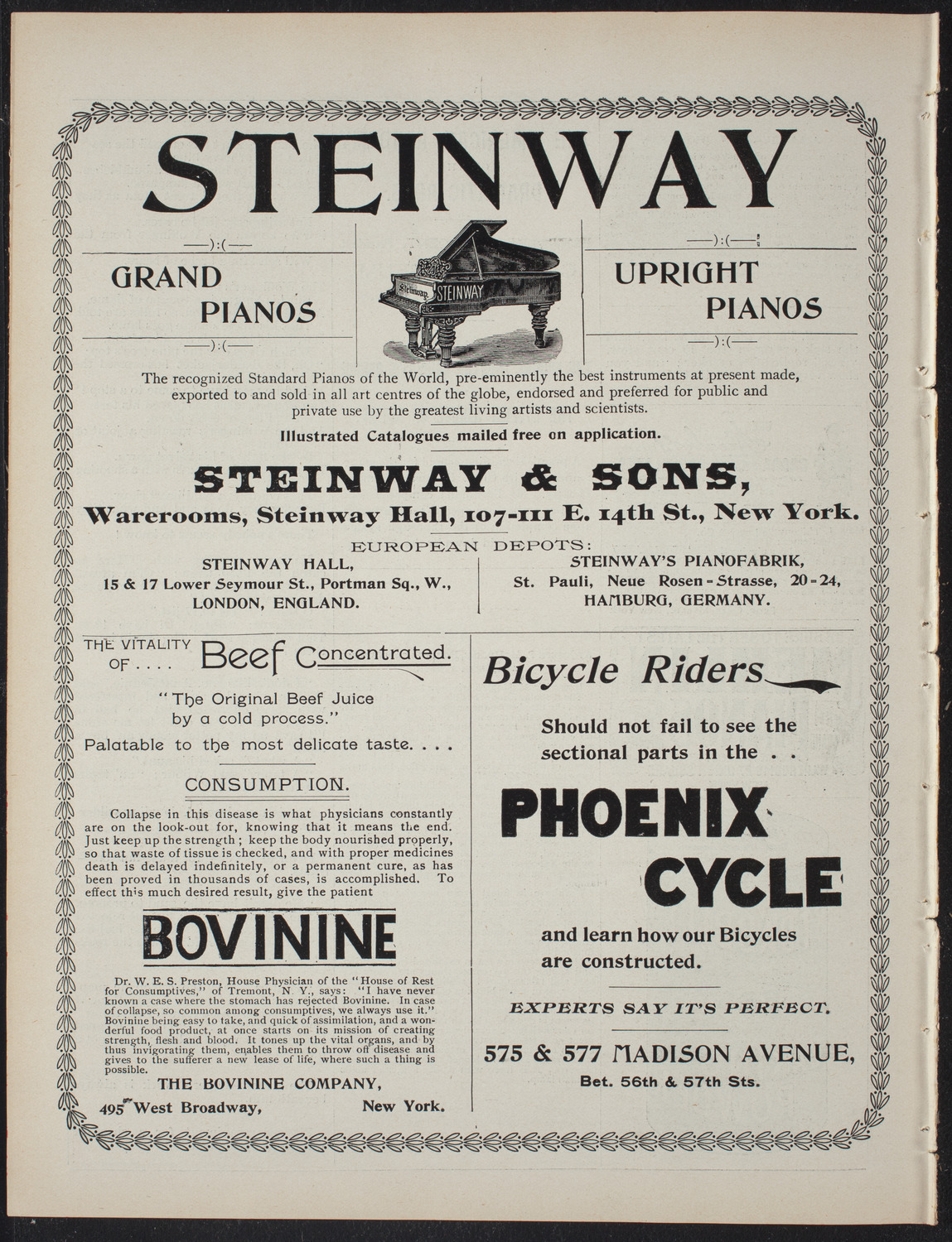 Concert by H.R. Humphries, May 13, 1897, program page 8