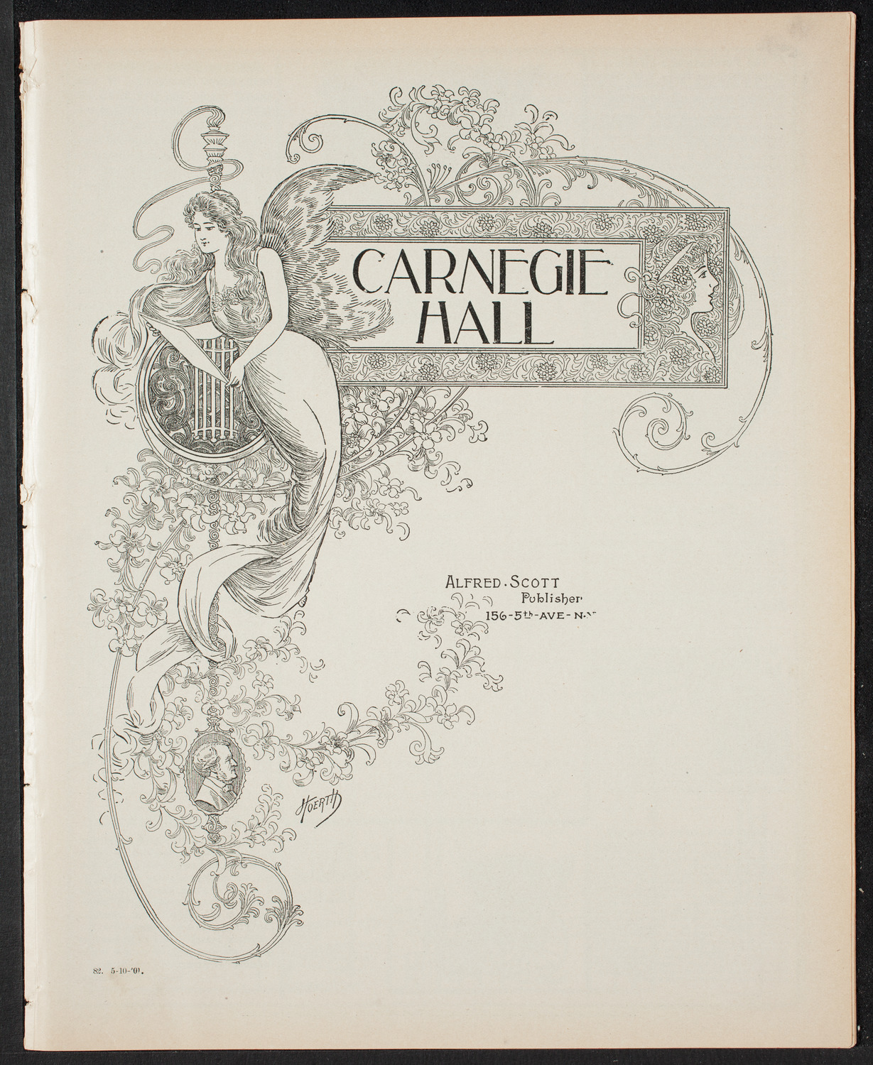 Amicitia Orchestral Club, May 10, 1901, program page 1