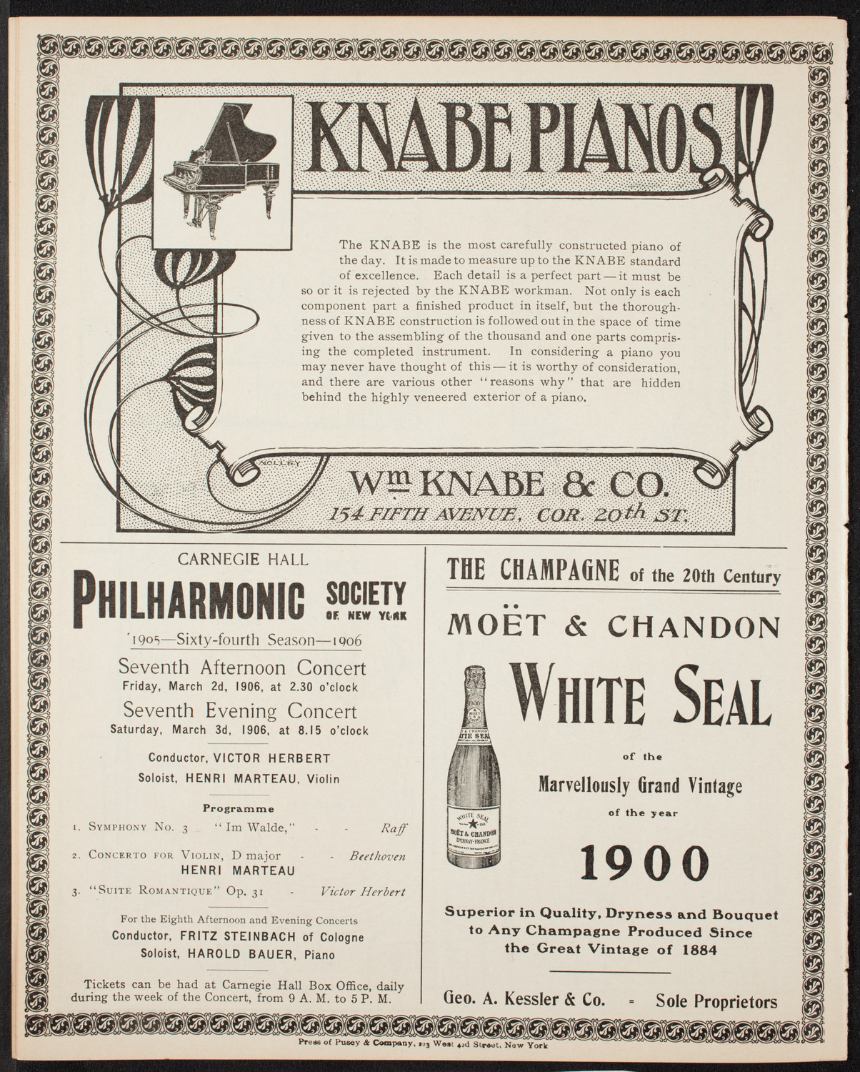Symphony Concert for Young People, February 24, 1906, program page 12