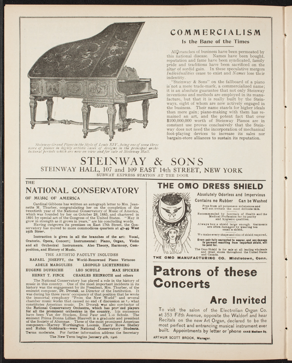New York Symphony Orchestra, March 6, 1906, program page 4