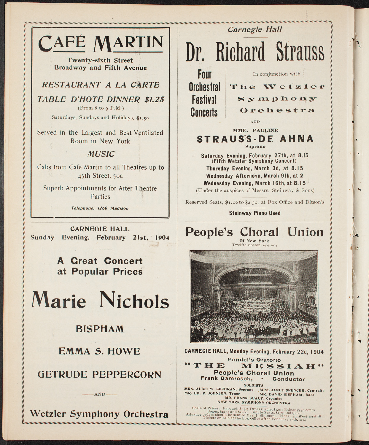 Symphony Concert for Young People, February 6, 1904, program page 10