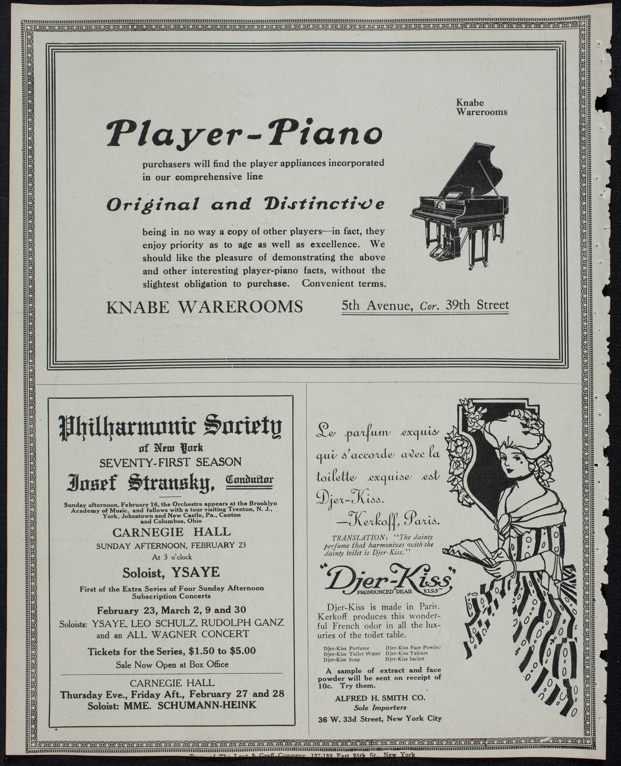Boston Symphony Orchestra, February 20, 1913, program page 14