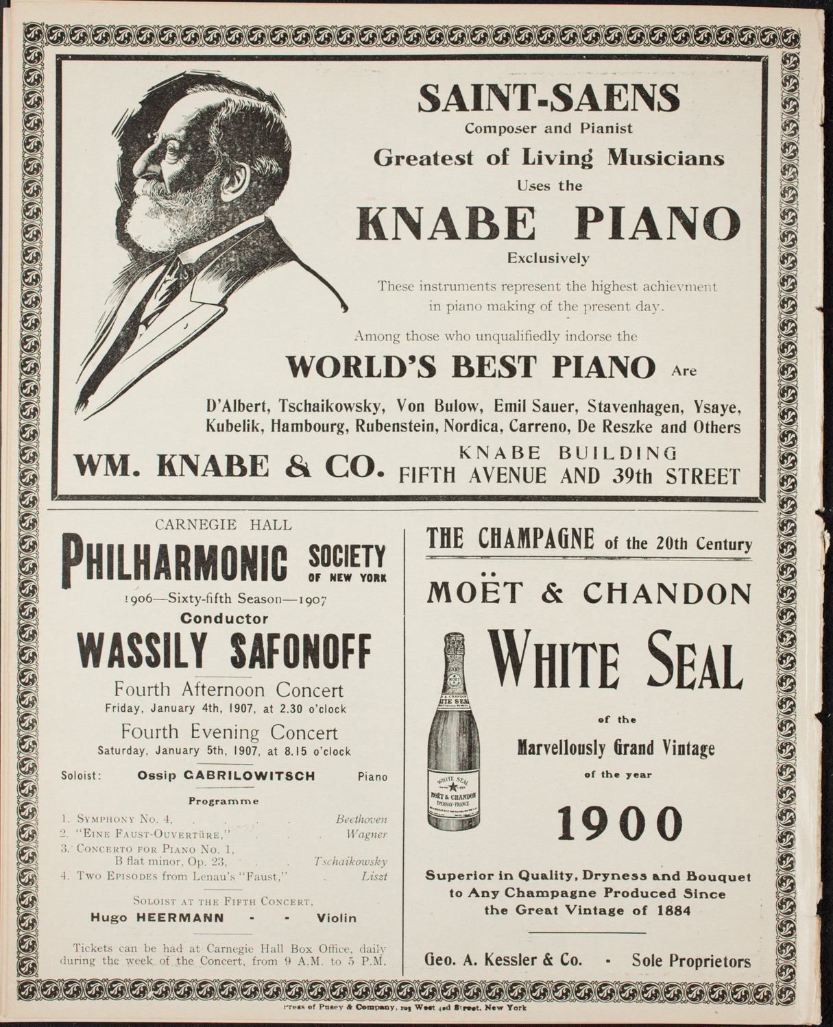 Oratorio Society of New York, December 26, 1906, program page 14