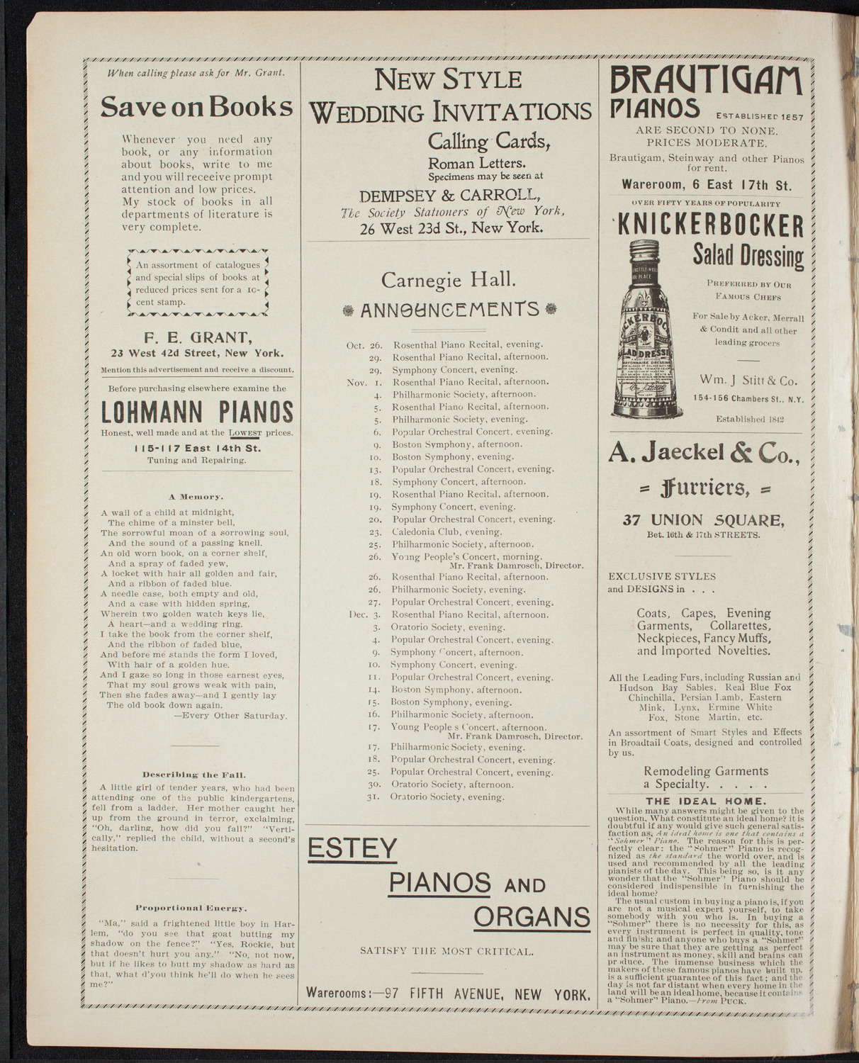 Luther League of America National Convention Rally, October 20, 1898, program page 2