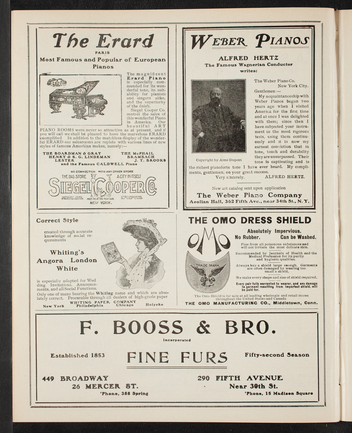 Eugène Ysaÿe, Violin, Anton Hekking, Cello, and Jose Vianna da Motta, Piano with Rosa Zamels, Violin, April 5, 1905, program page 6