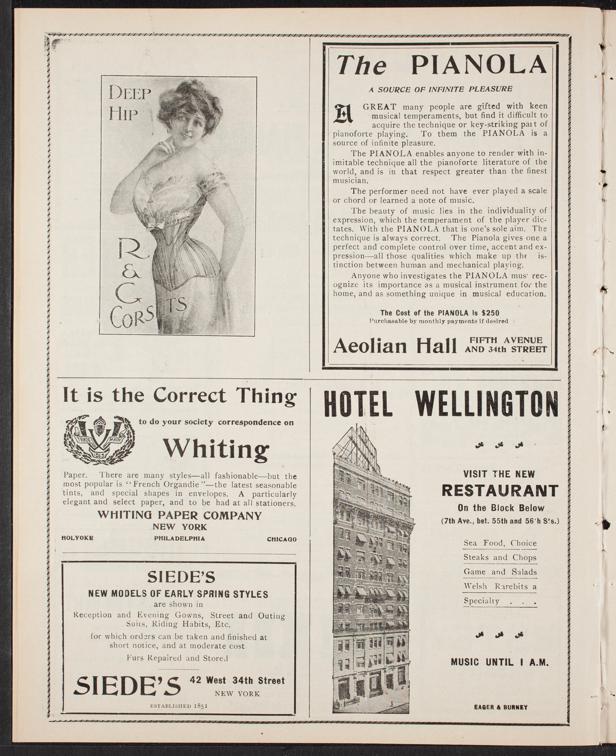 David Bispham Sunday Concert, March 8, 1903, program page 6