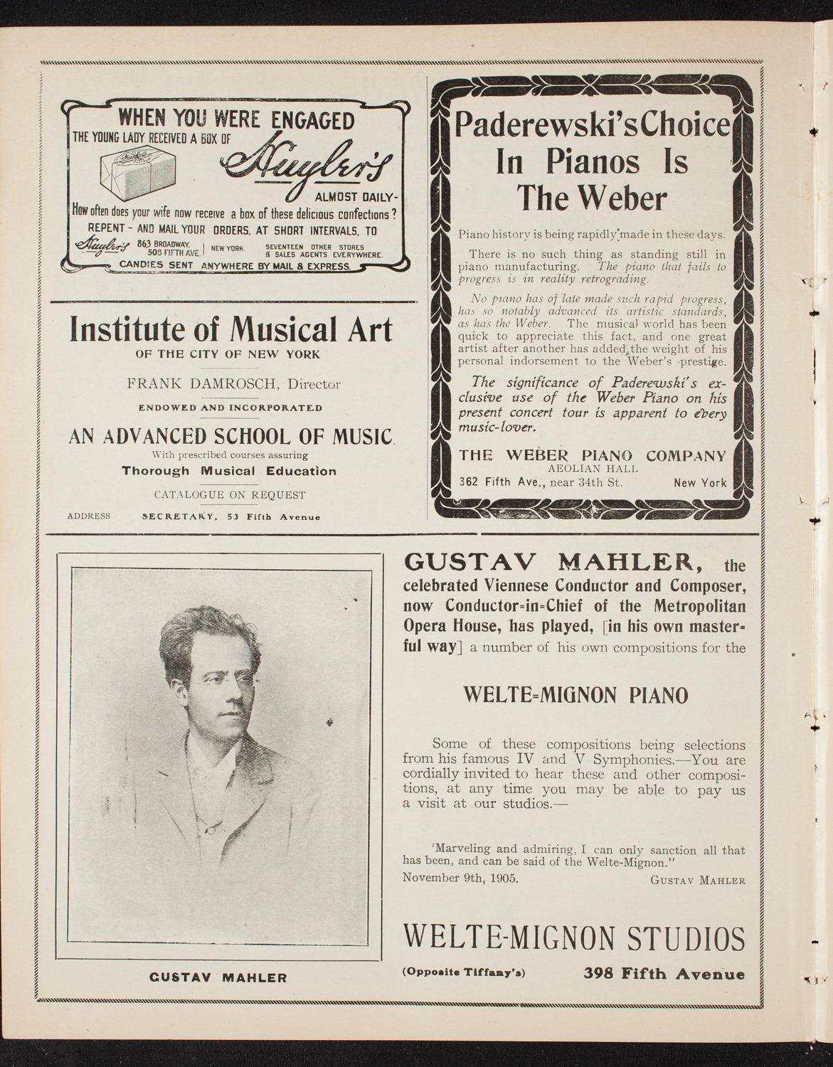 Ernest Schelling, Piano, January 14, 1908, program page 6