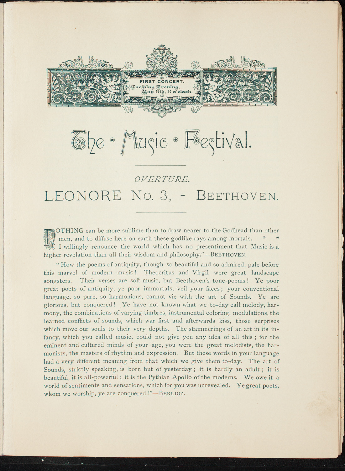 Opening Week Music Festival: Opening Night of Carnegie Hall, May 5, 1891, program notes page 17