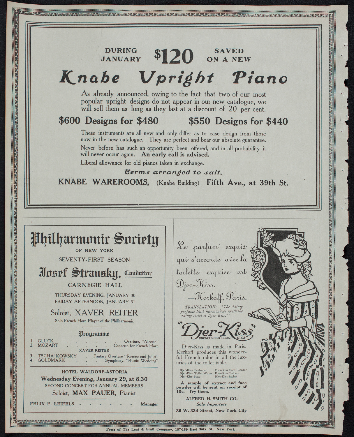 Motion Picture Lecture by Col. Charles J. "Buffalo" Jones, January 29, 1913, program page 12