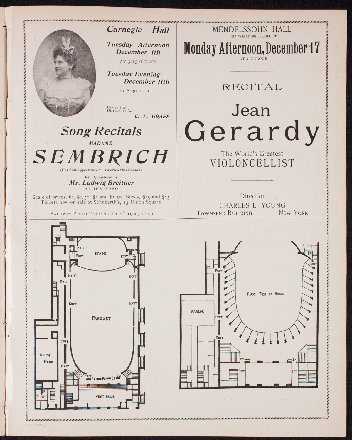 Benefit: German Hospital and Dispensary, December 2, 1900, program page 7