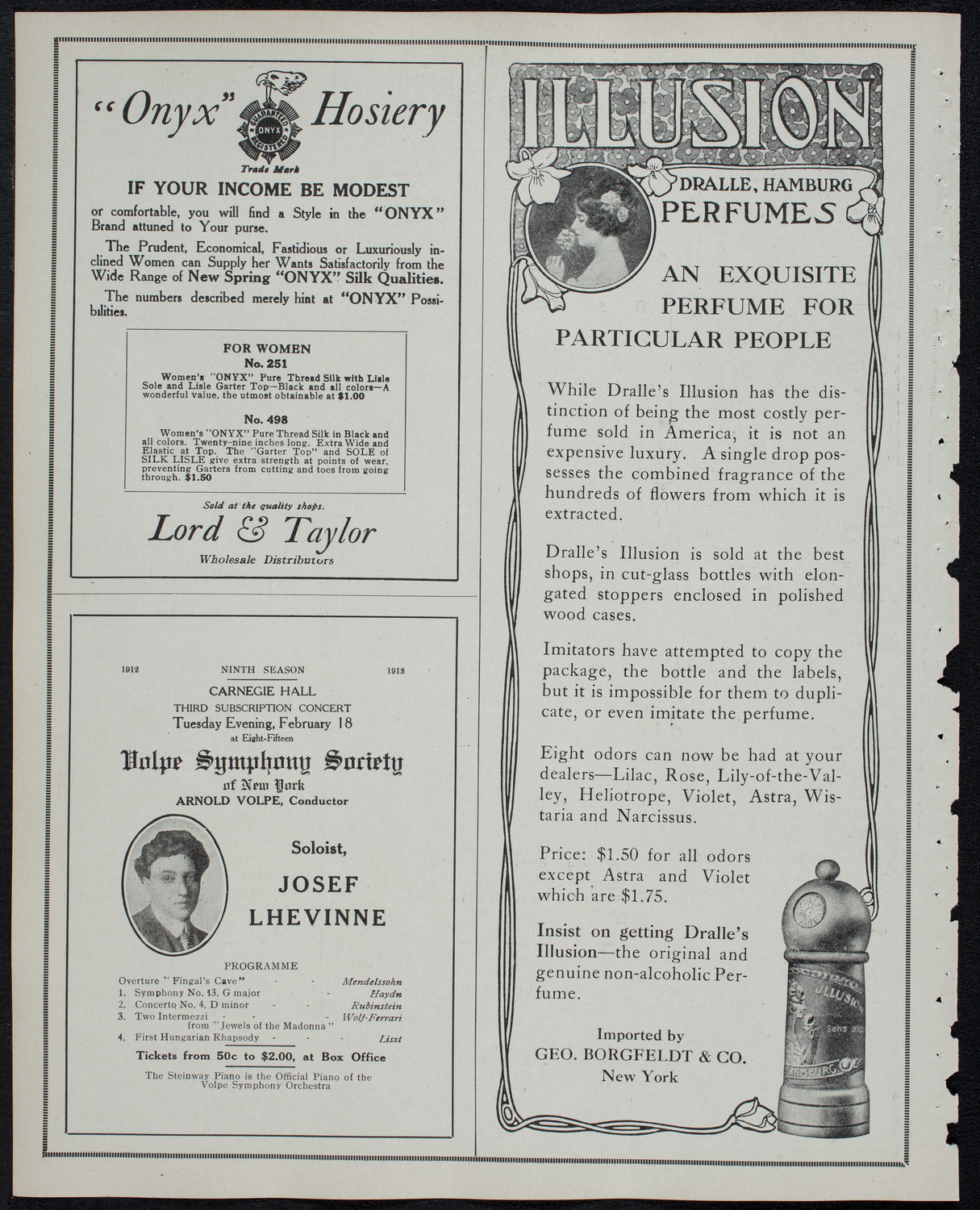 New York Philharmonic, February 14, 1913, program page 8