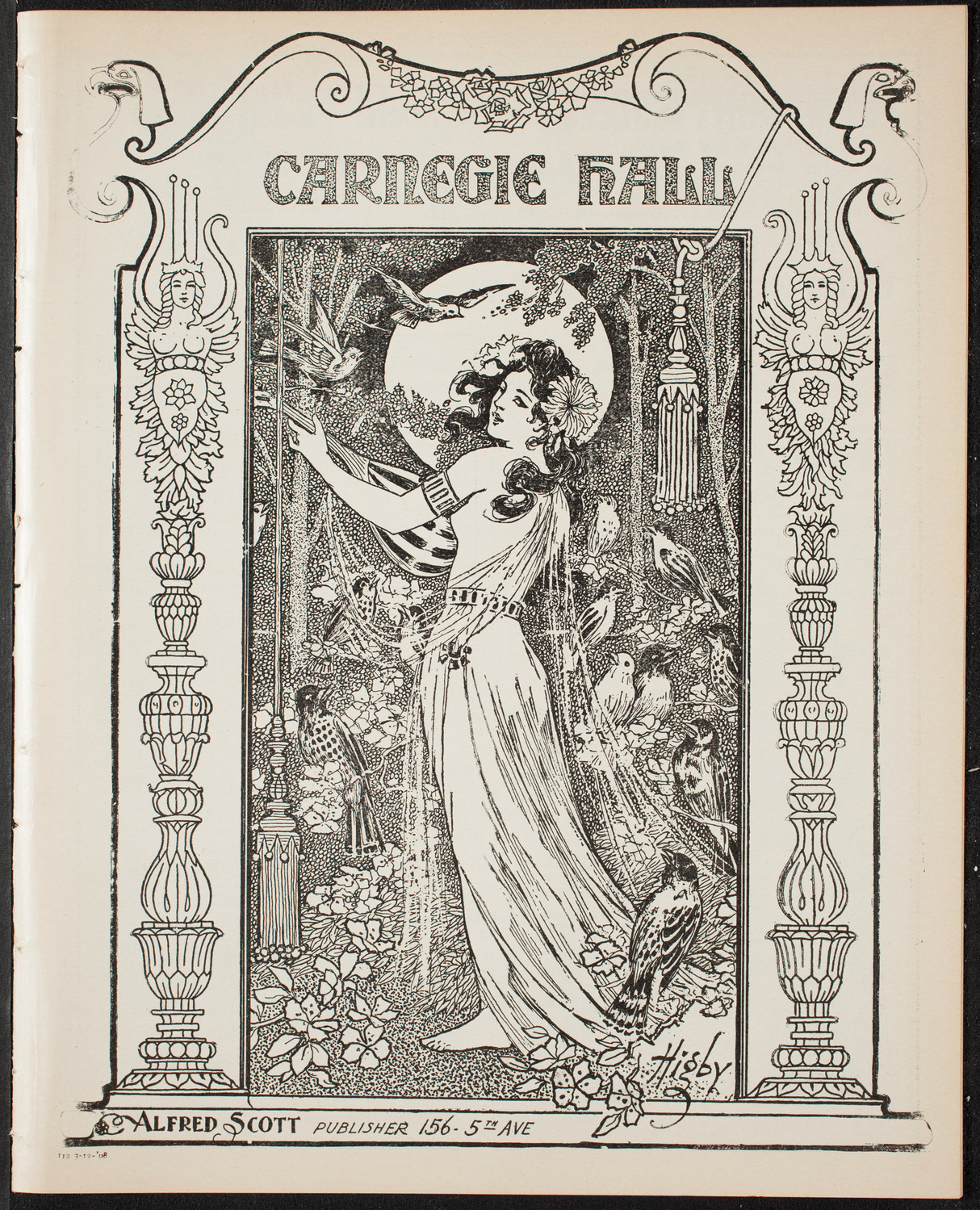 Musical Art Society of New York, March 12, 1908, program page 1