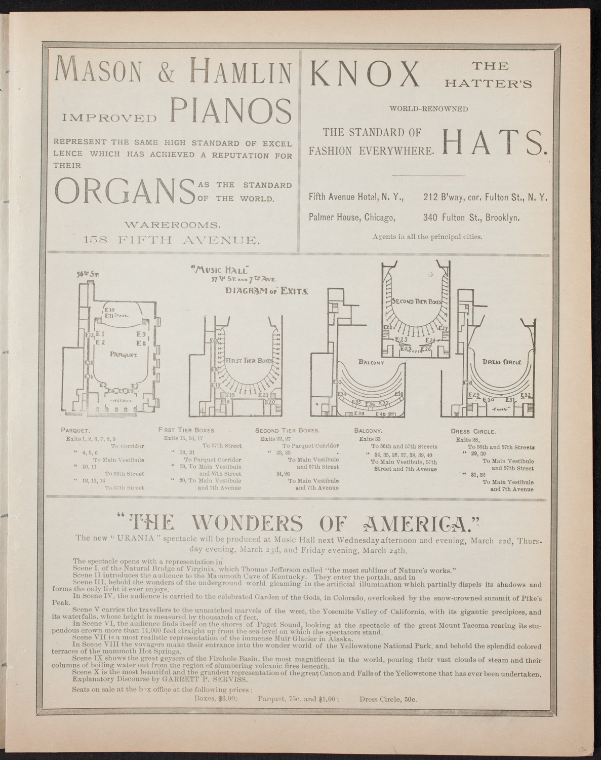 Oratorio Society of New York, March 18, 1893, program page 3