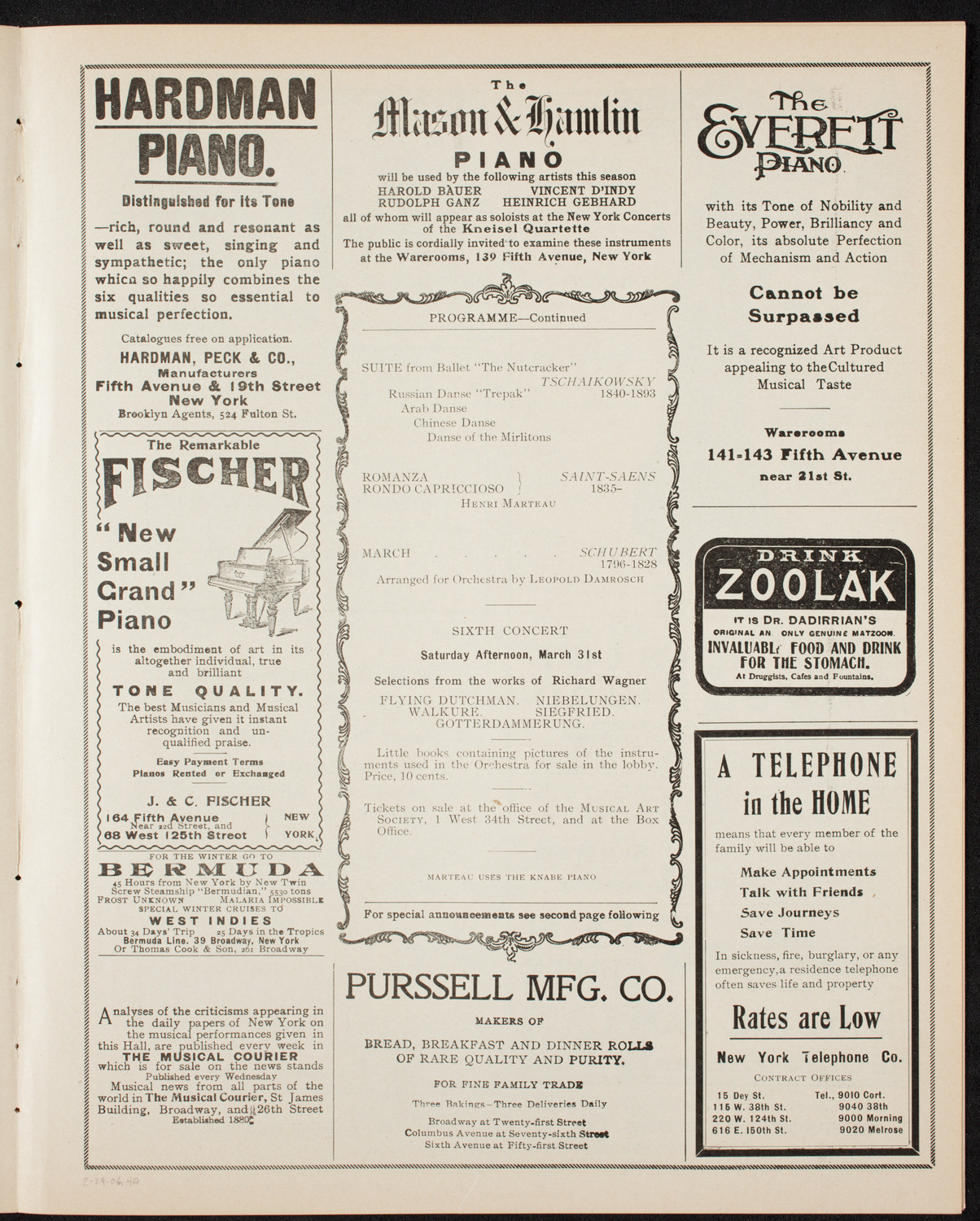 Symphony Concert for Young People, February 24, 1906, program page 7