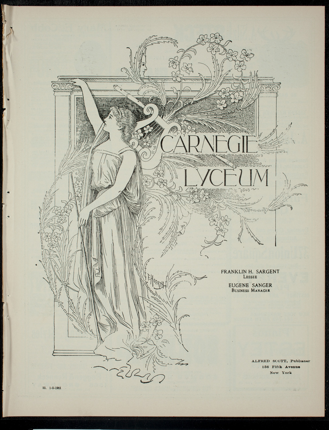 The Children's Theatre, January 5, 1901, program page 1