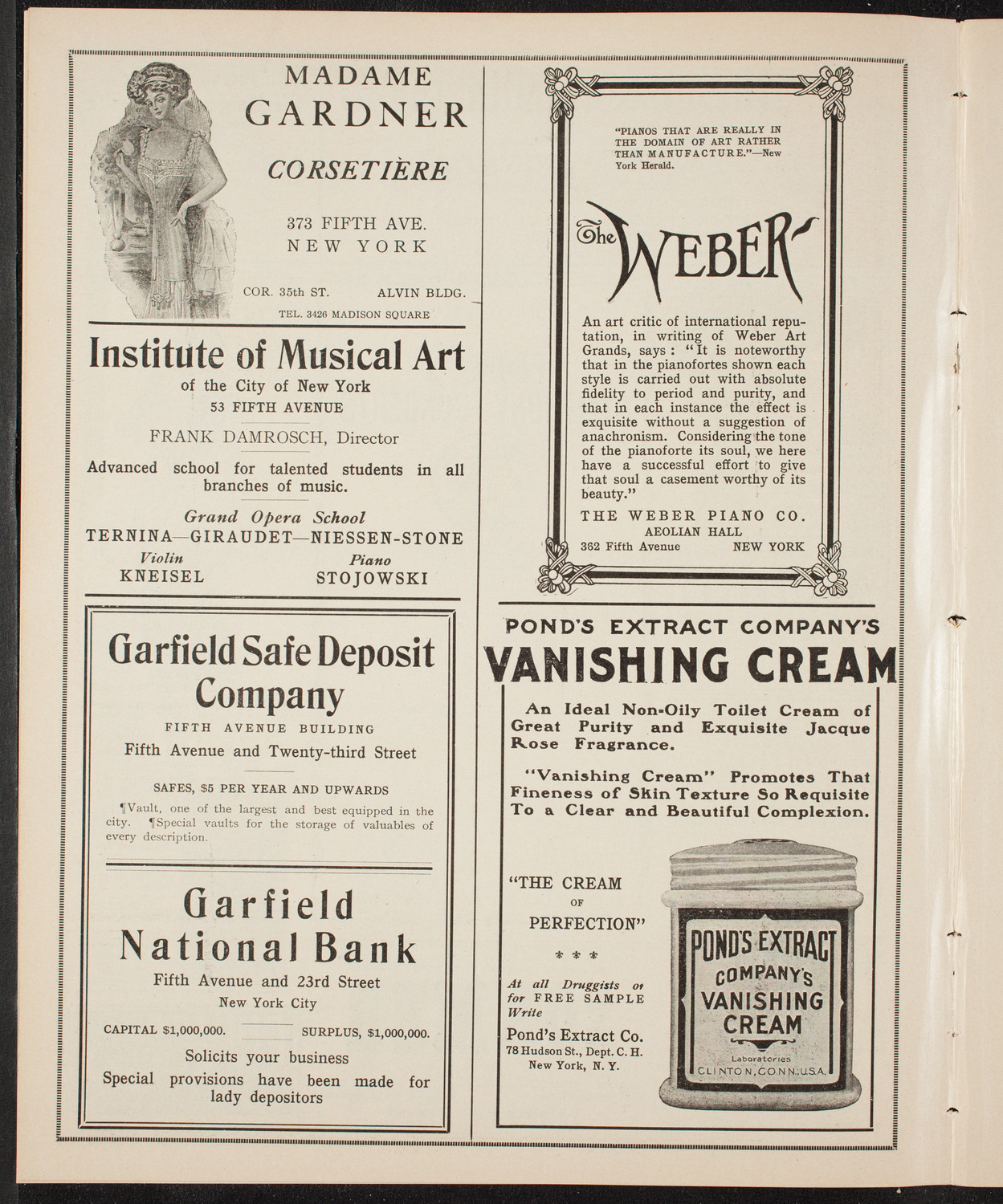People's Symphony Concert, January 14, 1910, program page 6