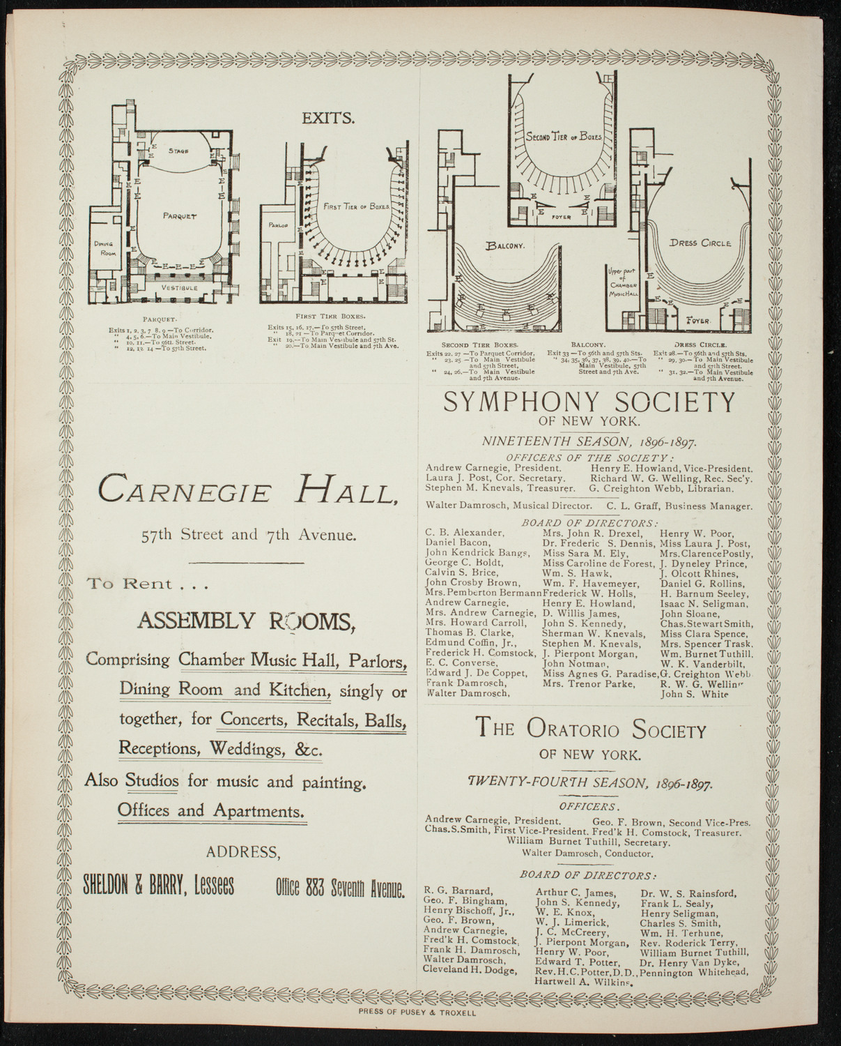 Lecture by Robert E Peary, February 4, 1897, program page 8