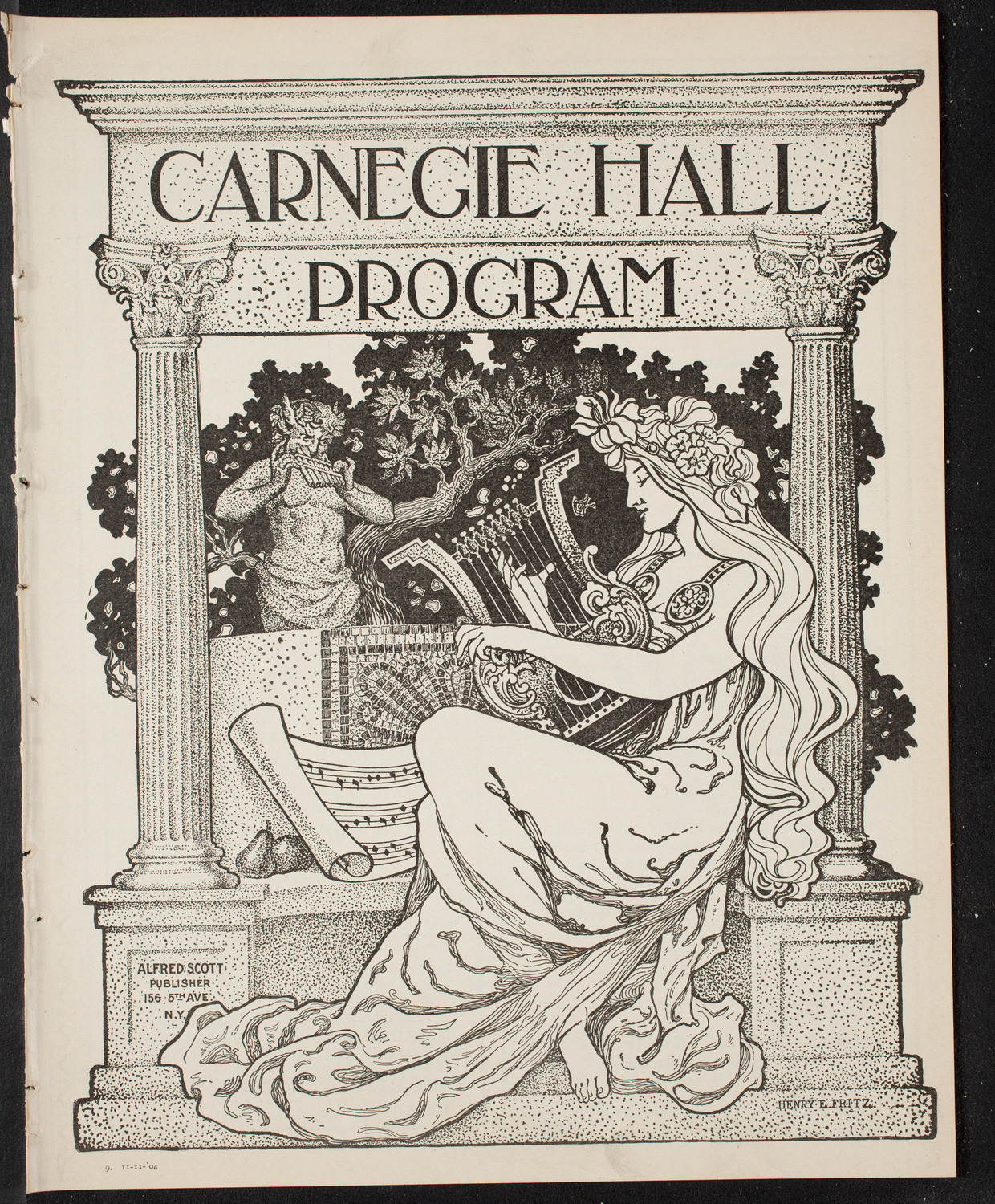 New York Philharmonic, November 11, 1904, program page 1