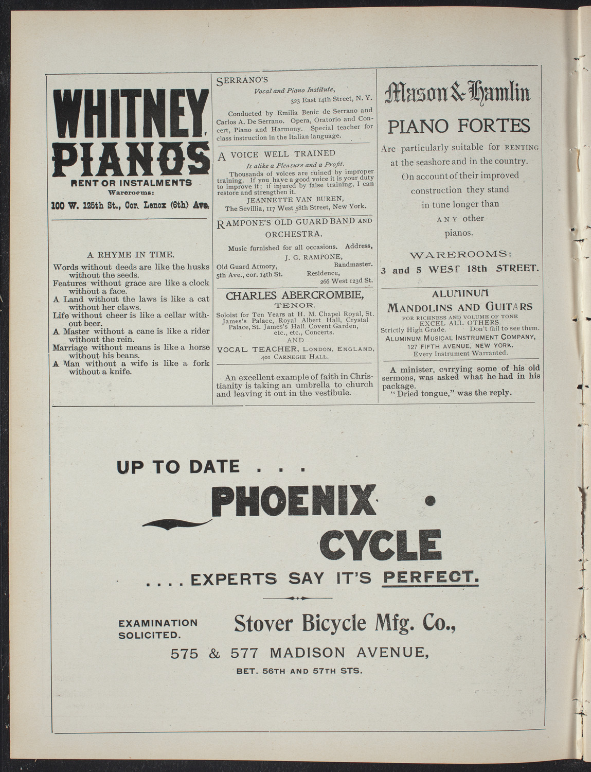 Graduation: New York School of Expression, May 20, 1897, program page 2