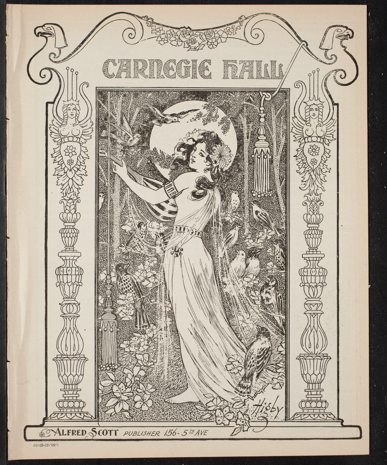 New York Philharmonic, December 12, 1909, program page 1