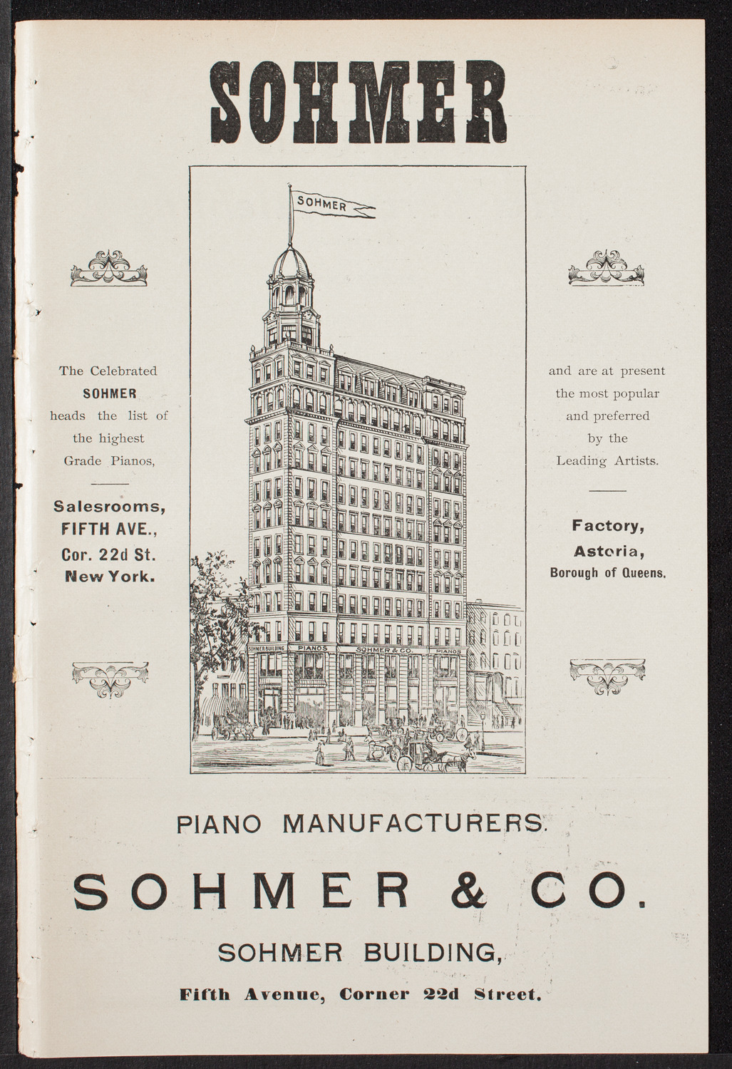 Bertha Miehling, March 28, 1903, program page 1
