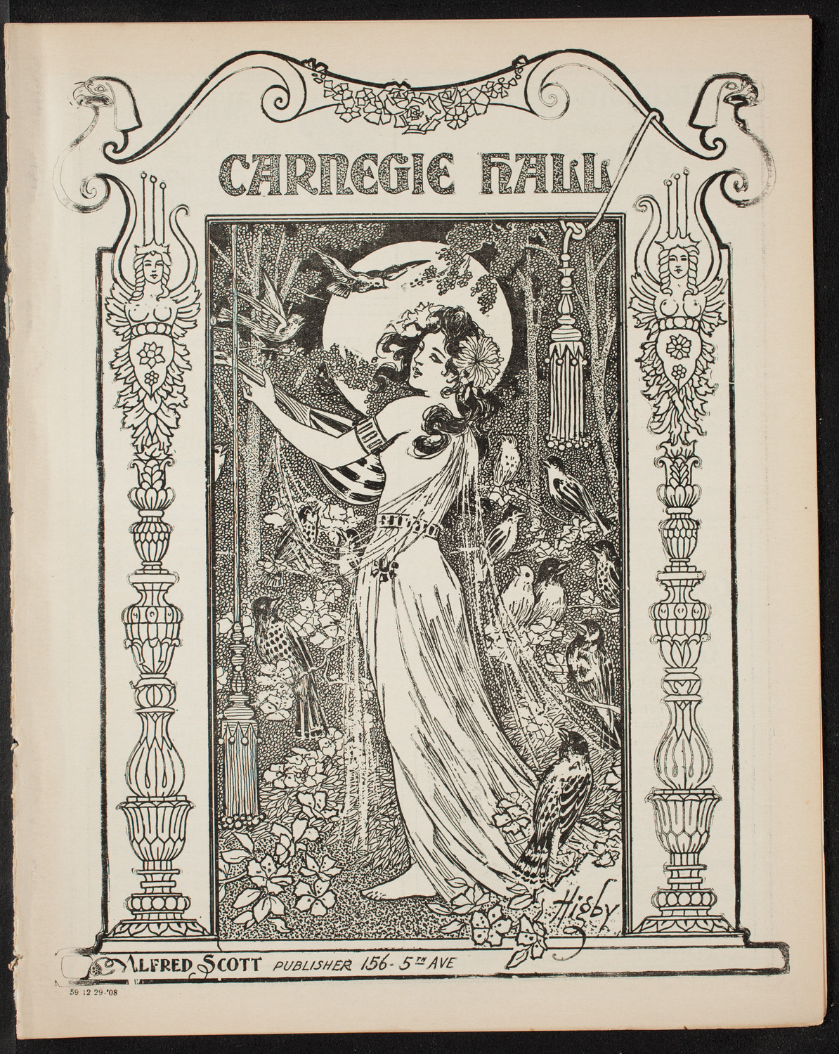 Oratorio Society of New York, December 29, 1908, program page 1