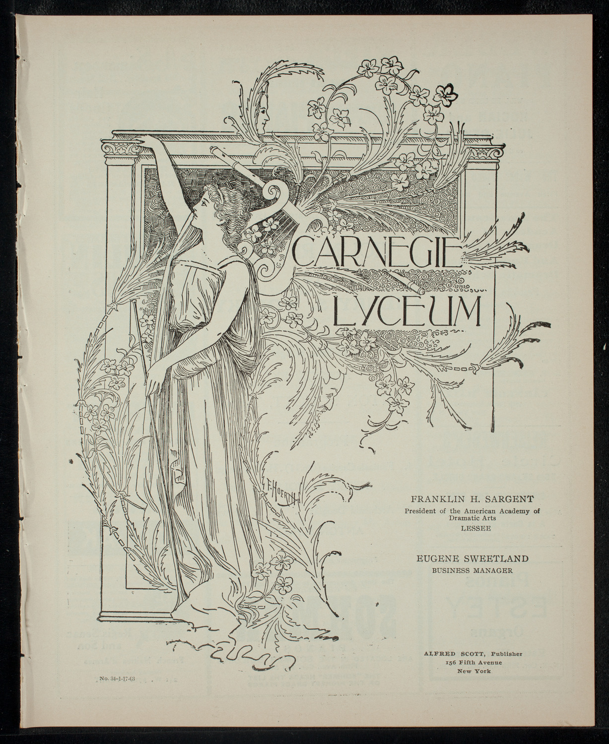 Henry S. Wolksy with Anton Schott, January 17, 1903, program page 1