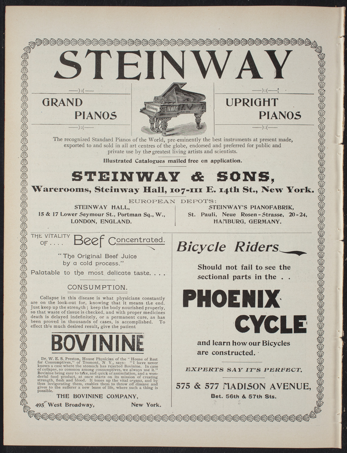 An Evening with Queen Stella, May 12, 1897, program page 8