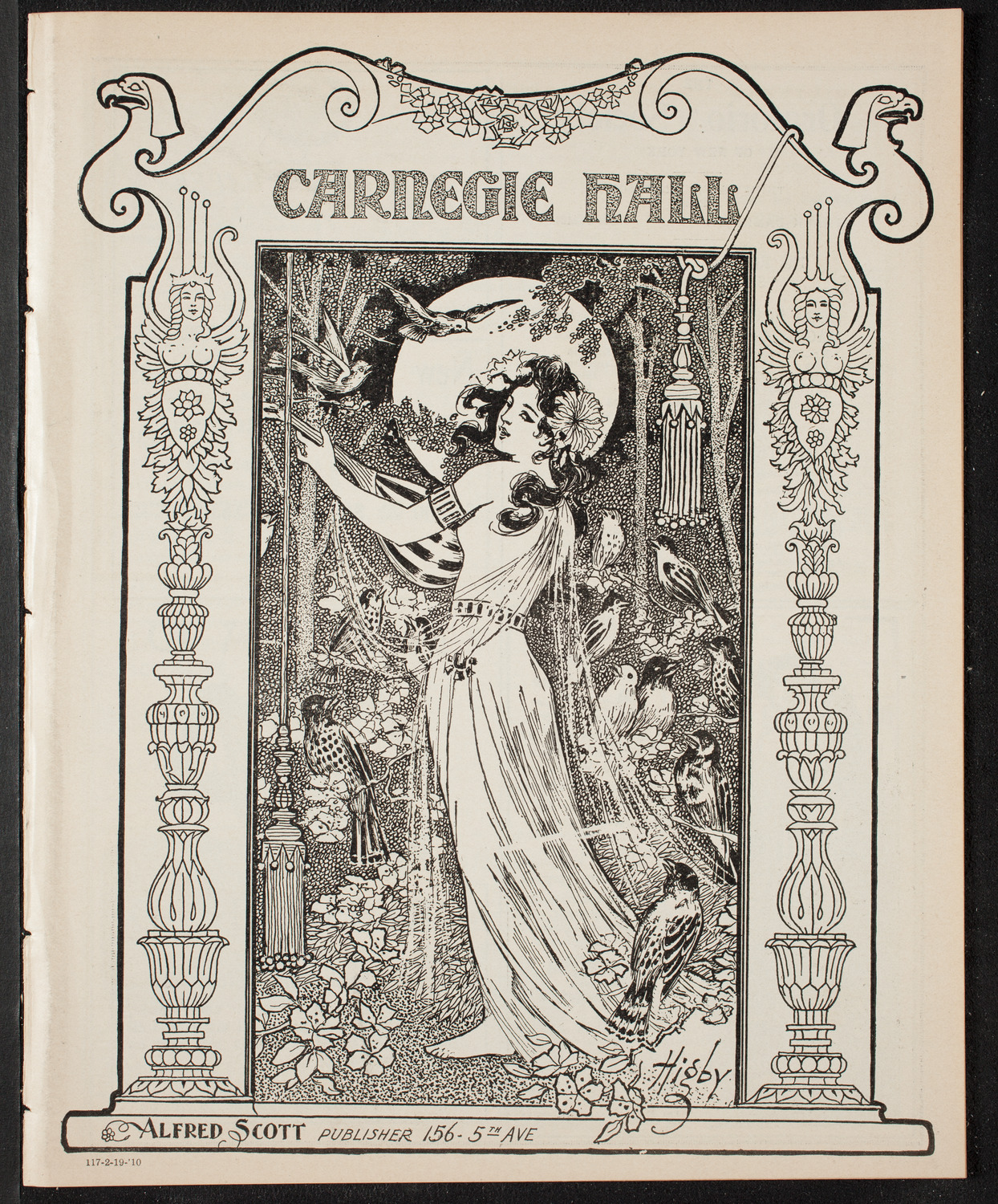 Mischa Elman, Violin, February 19, 1910, program page 1