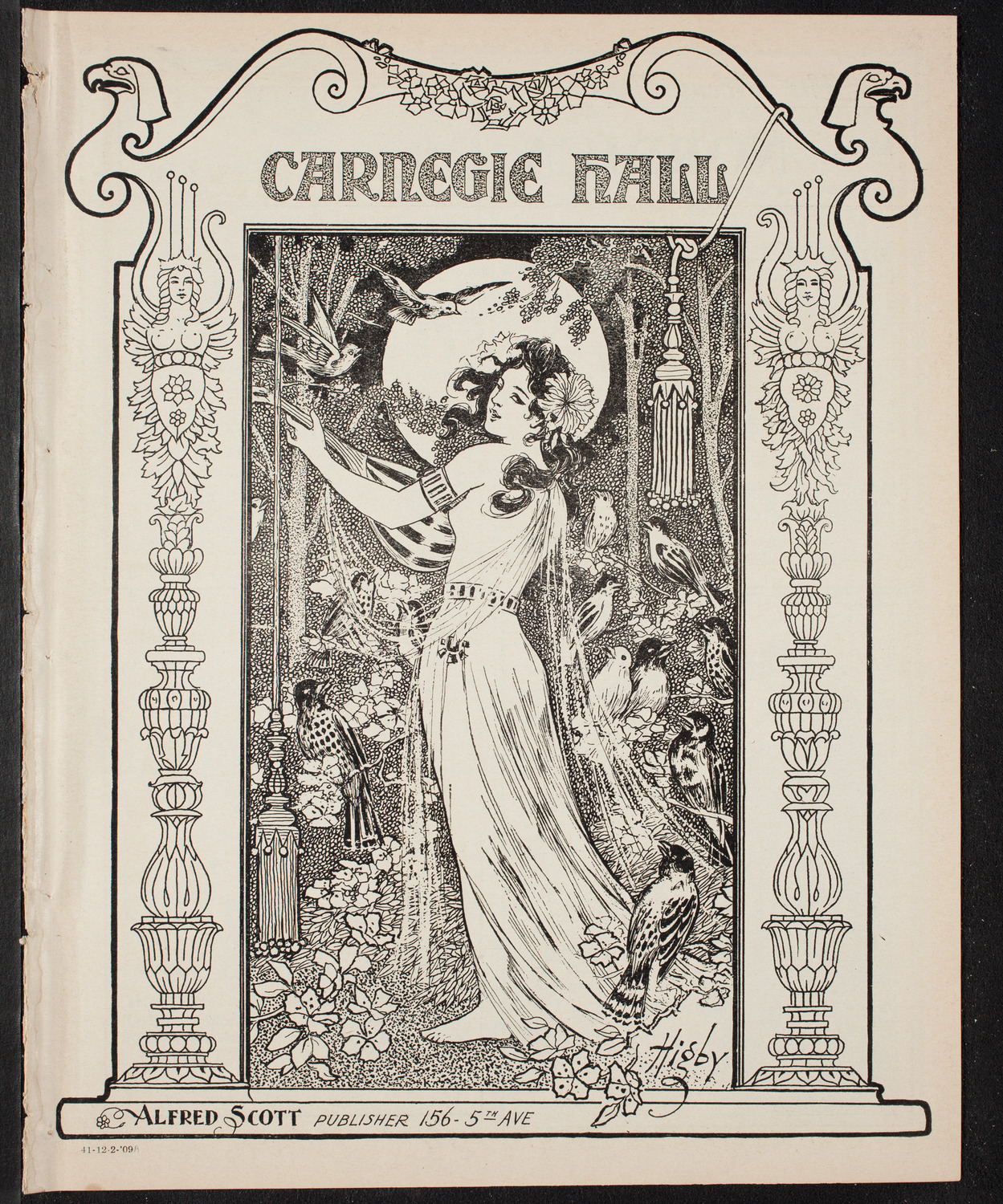 Isadora Duncan, Dancer, with the New York Symphony Orchestra, December 2, 1909, program page 1