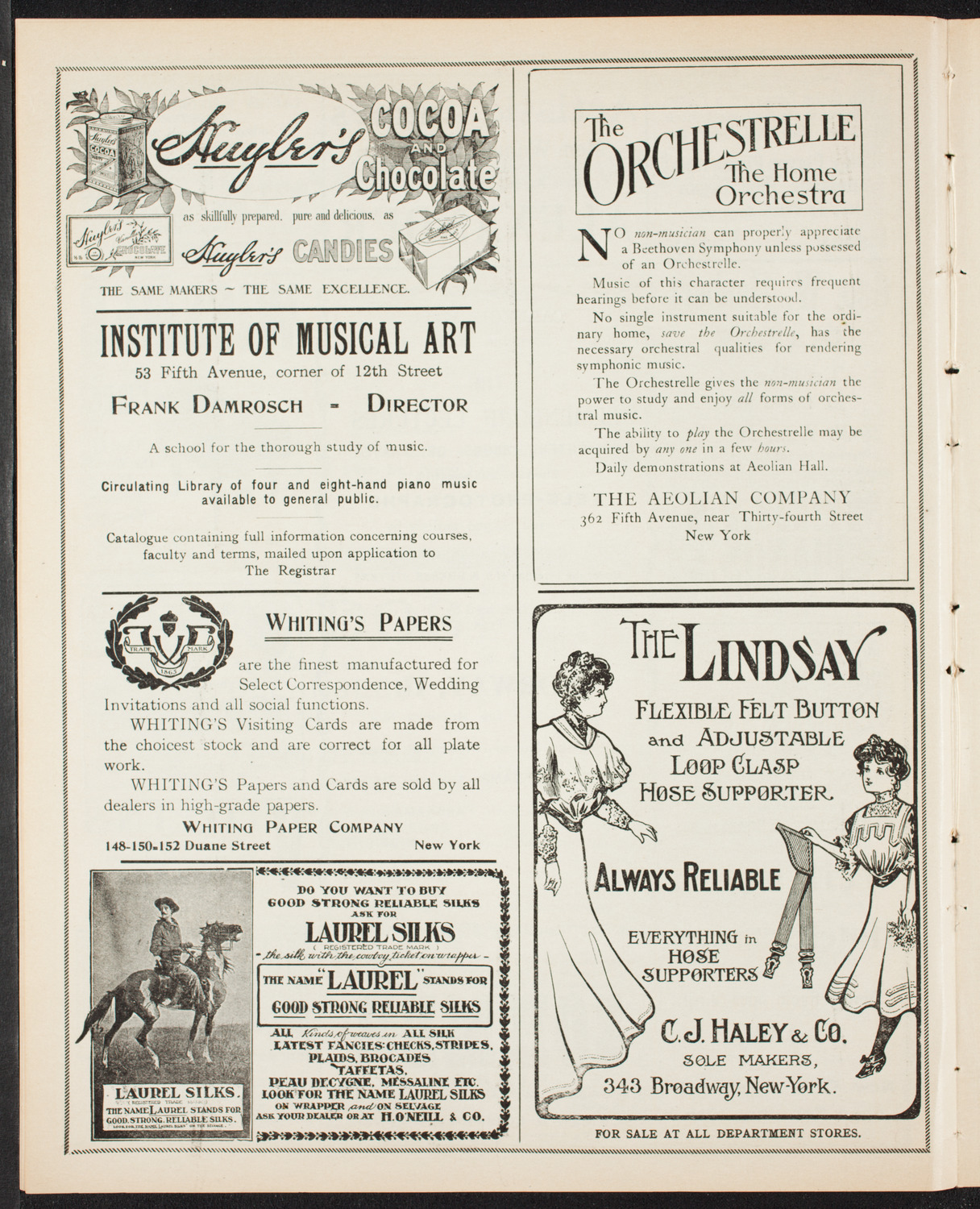 Elmendorf Lecture: Norway, March 10, 1907, program page 6