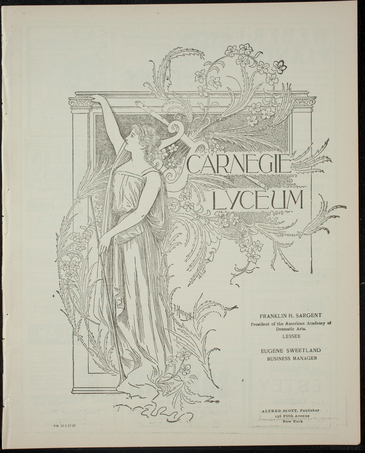 Hamilton Institute Dramatic Association, March 22, 1902, program page 1