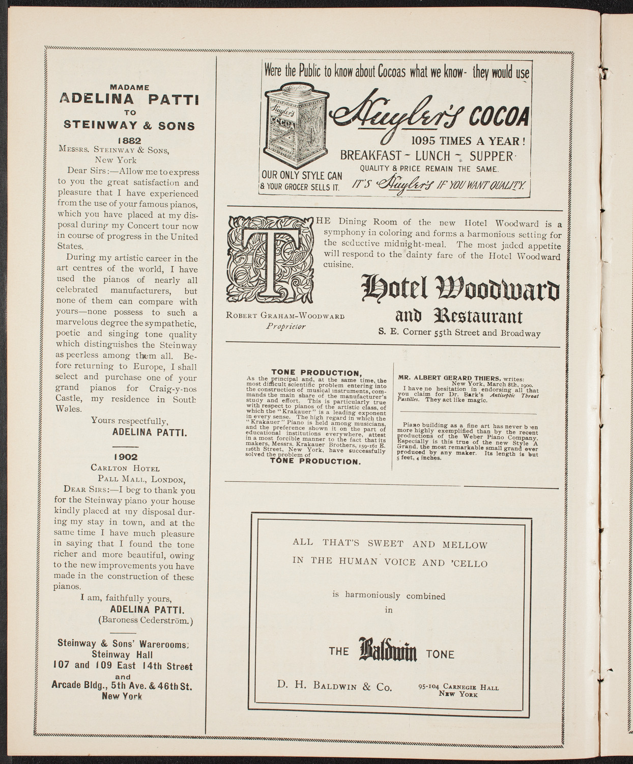 Marie Nichols, David Bispham, and Emma Howe with Wetzler Symphony Orchestra, February 21, 1904, program page 4