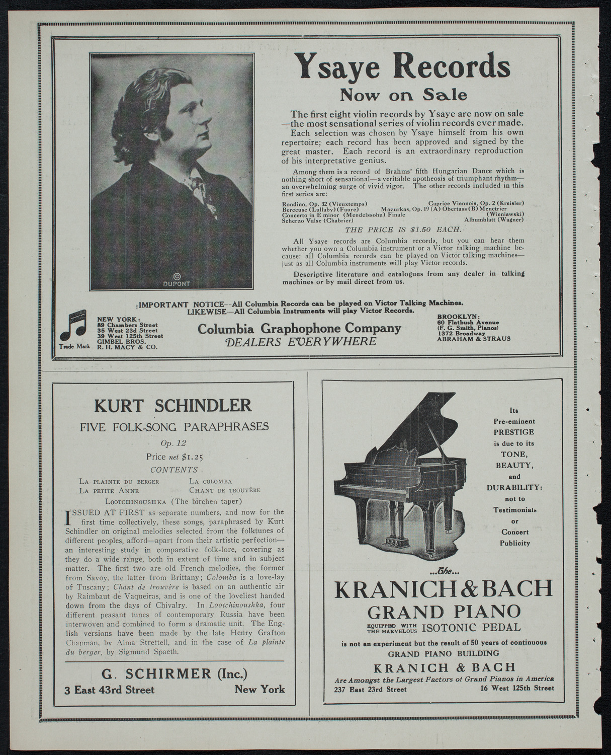 Jewish Philharmonic Society, March 24, 1913, program page 6