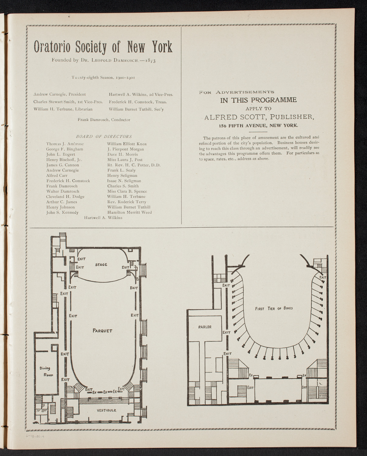 Graduation: New York Law School, June 13, 1901, program page 7