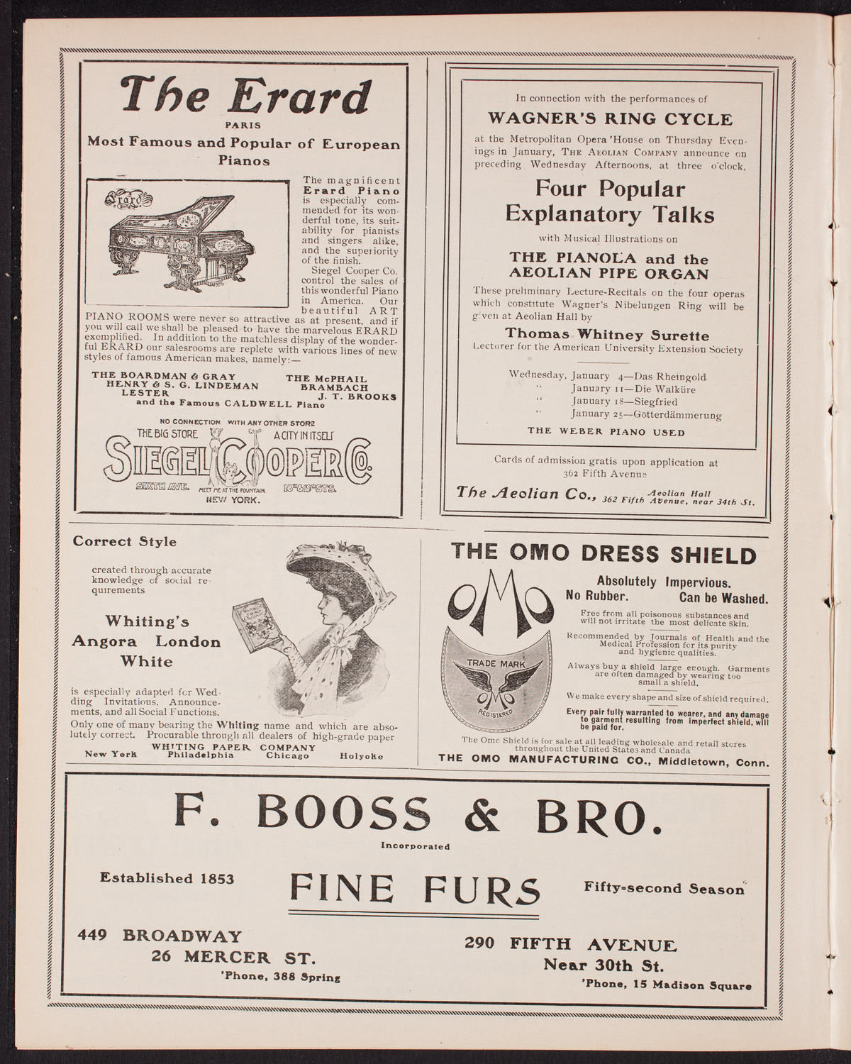 People's Symphony Concert, January 13, 1905, program page 6